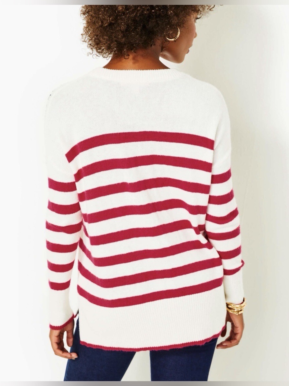 Lilly Pulitzer “Love & Sunshine” Striped Sweater | Size Medium - Picture 2 of 5